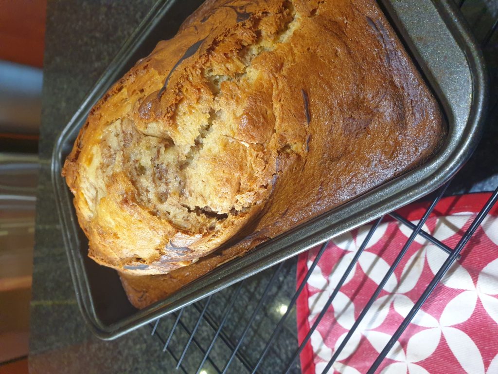 baked choc banana bread