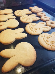 Easter cookies baked and cooling