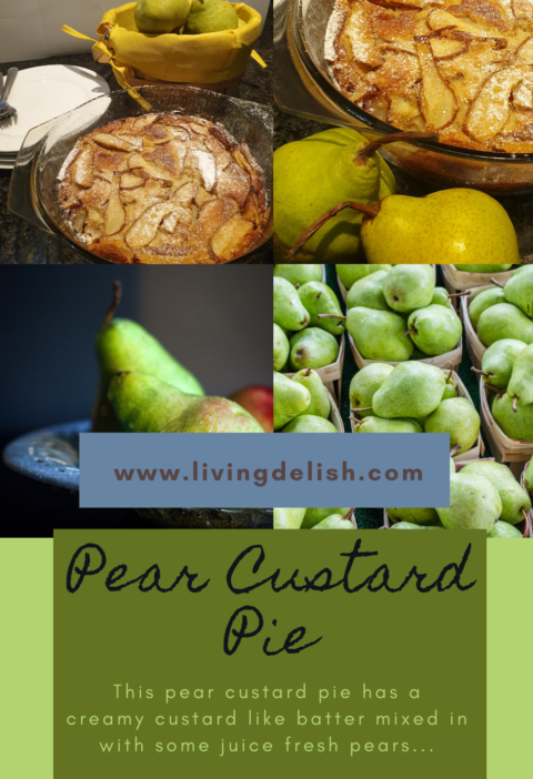 Pear Custard Pie