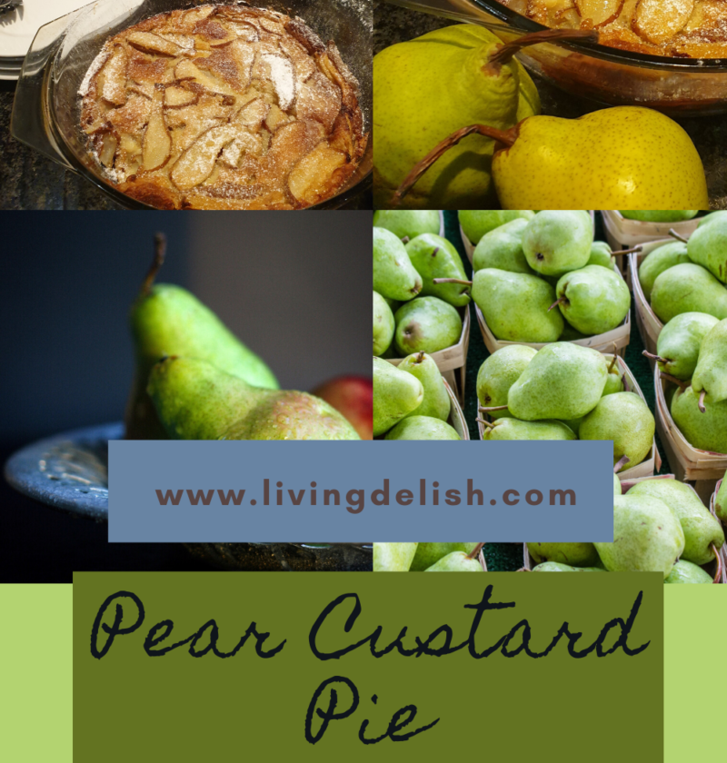 Pear Custard Pie