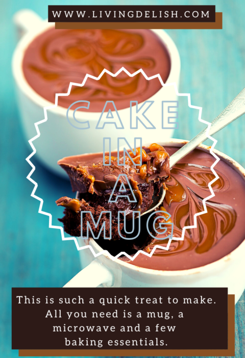 Cake in a mug