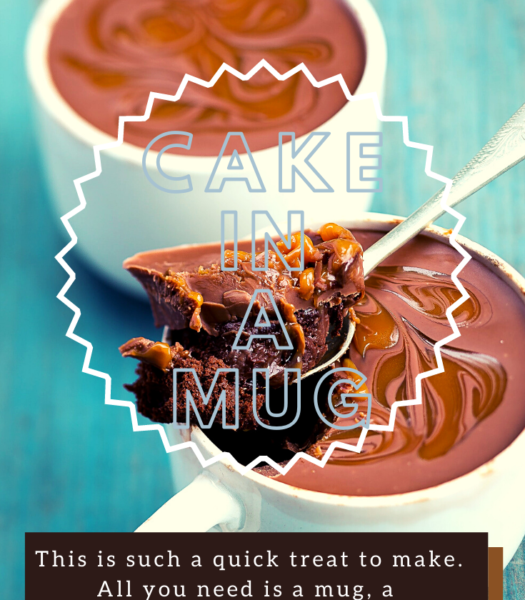 Cake in a mug