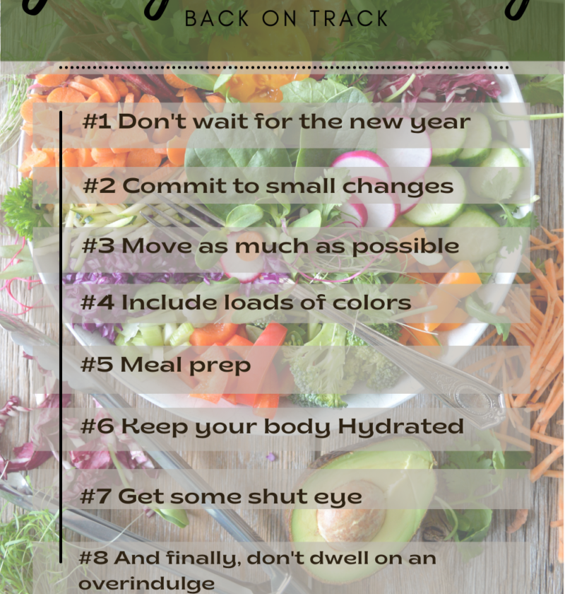 tricks to get you back on track with healthy eating