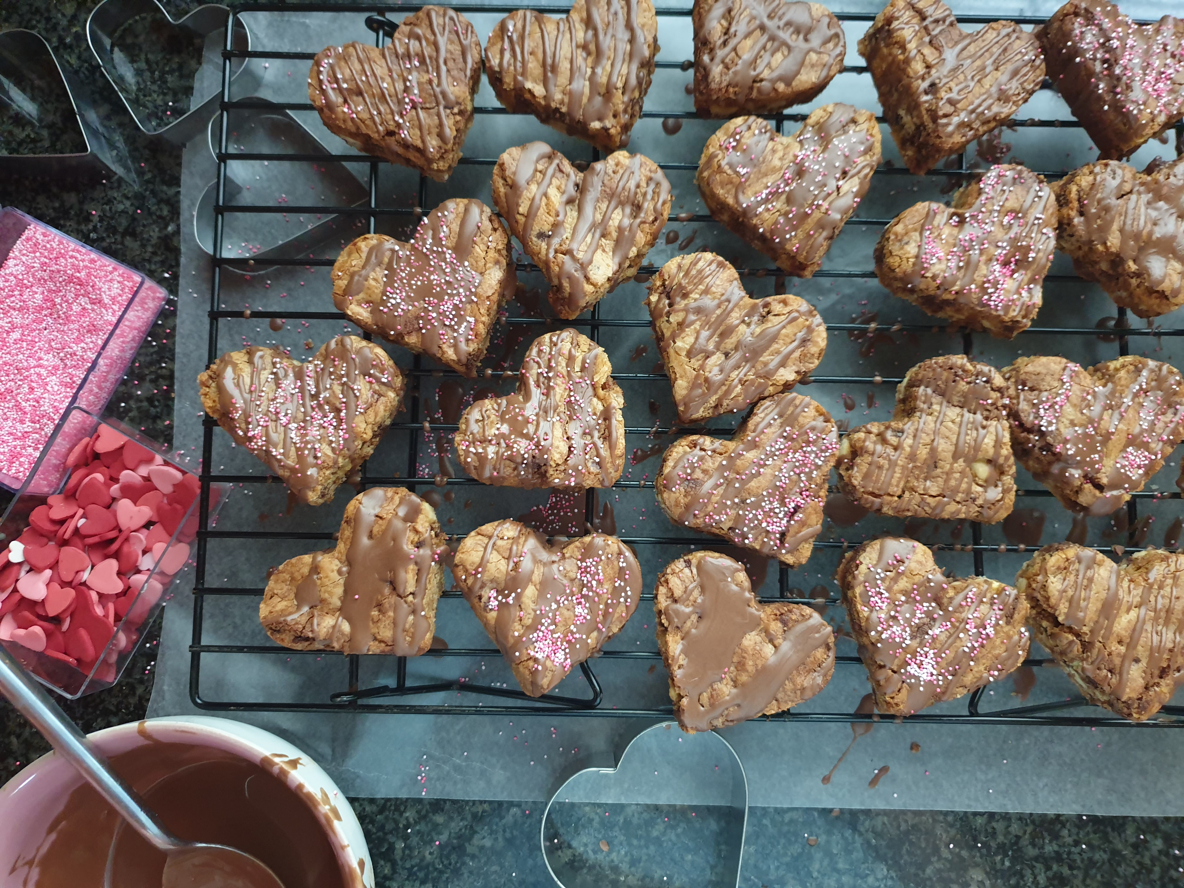 Valentine's Day Blondies