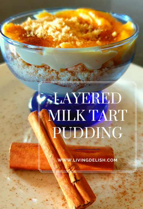 Layered Milk tart pudding