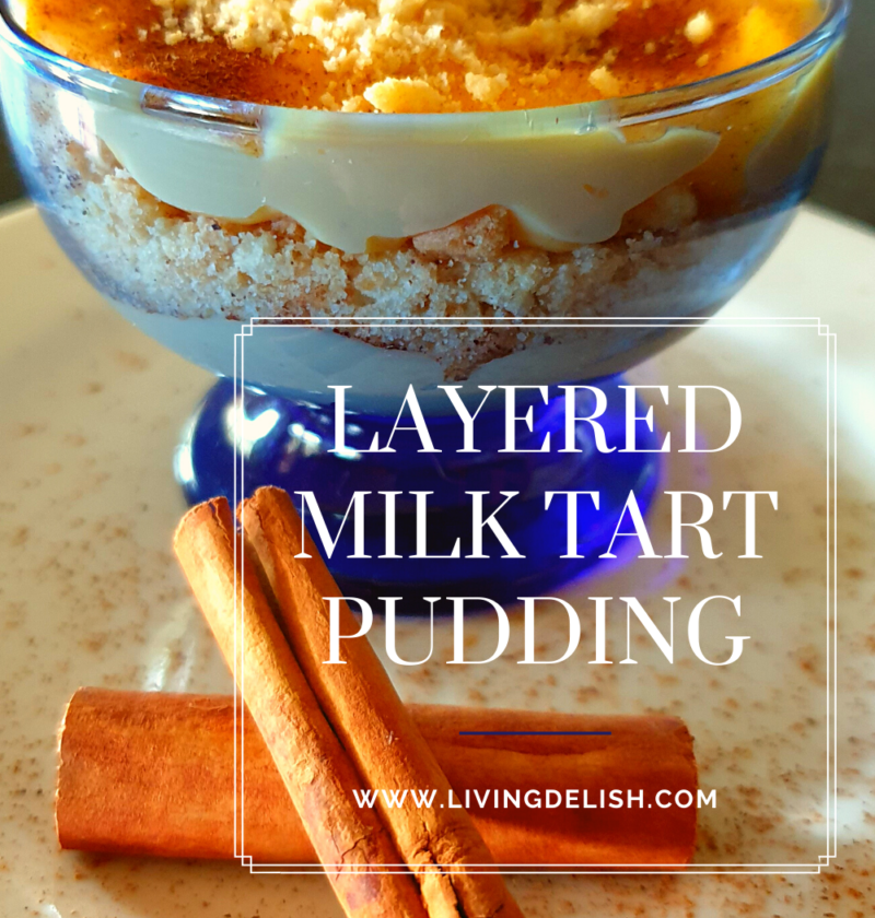 Layered Milk tart pudding