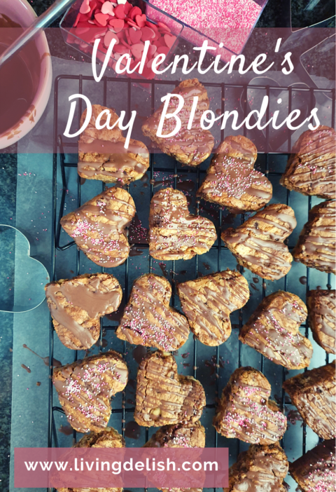 Valentine's Day Blondies