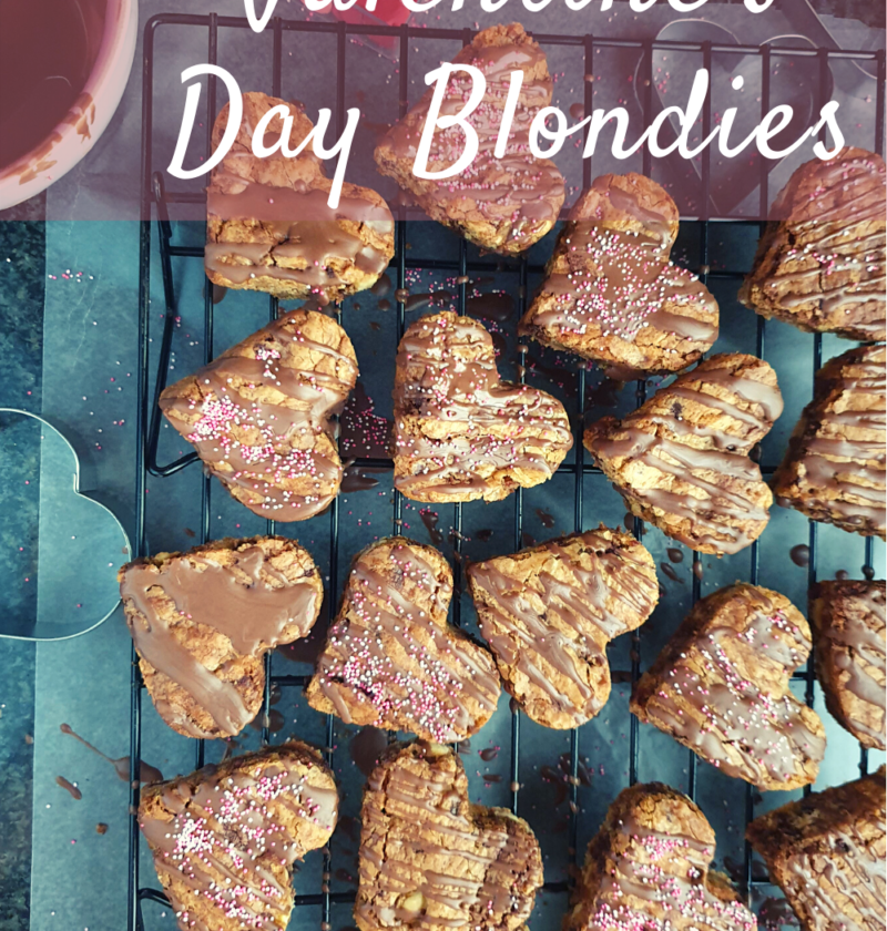 Valentine's Day Blondies