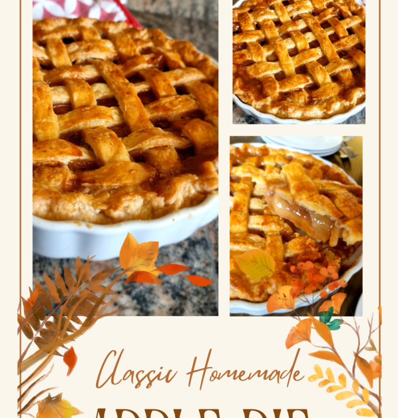 Homemade apple pie