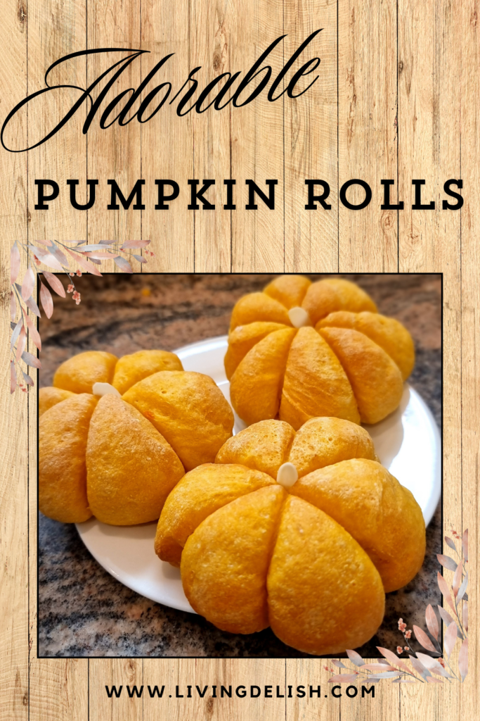 Baked pumpkin rolls