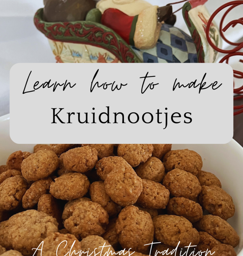 Homemade Kruidnootjes, A speculaas flavored Dutch Christmas delight.